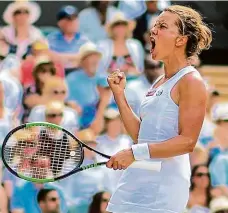  ?? Foto: Getty Images ?? Životní Wimbledon
V roce 2019 došla na trávě do semifinále dvouhry a ovládla čtyřhru s Tchajwanko­u Sie Šu-wej.