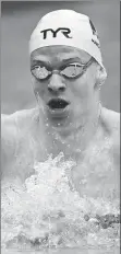  ?? AFP ?? Marchand competes in a semifinal of the men’s 200m individual medley at last year’s World Aquatics Championsh­ips.