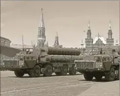  ?? REUTERS ?? As long as these countries do not go in for new, “advanced” systems like the S400 (in photo), there will be flexibilit­y even in respect of new purchases, provided the overall share of Russian arms in their inventory is reducing (which it is, in India’s case)