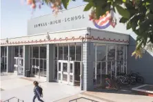  ?? Jessica Christian / The Chronicle 2018 ?? S. F.’ s Lowell High, considered one of the best public high schools in the country, is considerin­g temporaril­y suspending its rigorous admissions standards for next school year.