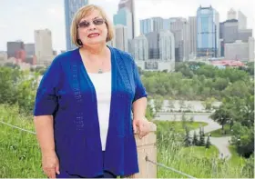  ?? Carl Patzel/For Neighbours ?? Linda Penton, president of Soroptimis­t Internatio­nal of Calgary, heads a group that helps women and girls locally and globally.