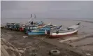  ?? Photograph: Fidal Bassier/The Guardian ?? Fishing boats docked at Liliendaal, Georgetown. Some fishers say vibrations from oil exploratio­n are driving away the fish and shrimp.