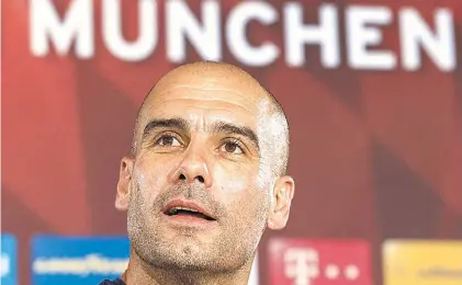  ?? EFE ?? Guardiola. Dos veces campeón de la Bundesliga, también tiene puntero al Bayern en este campeonato.