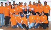  ?? – Supplied photo ?? ALL SET: ISC Goan Wing members pose for a group photo during the draw ceremony.