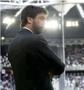  ?? LaPresse ?? Allo stadio Il presidente della Juventus Fc, Andrea Agnelli