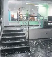  ?? AFP ?? Bangladesh players allegedly damaged the dressing room after their win over Sri Lanka on Friday.