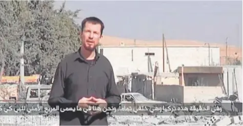  ?? // ABC ?? Cantlie, en uno de los vídeos difundidos por Daesh