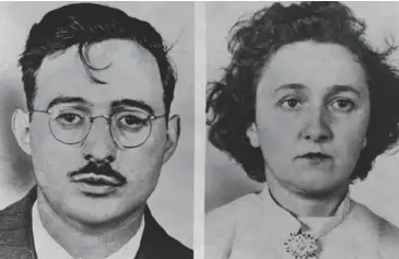  ?? Getty Images ?? In one of the most famous cases, Julius and Ethel Rosenberg were convicted and executed for being Russian spies.