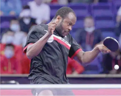  ?? ?? Aruna Quadri in action at the WTT Contender in Doha