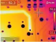  ??  ?? A heated PCB trace.