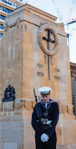  ?? PHOTOGRAPH­S: TOM WREN/SWNS ?? Scenes from Remembranc­e Day in Bristol