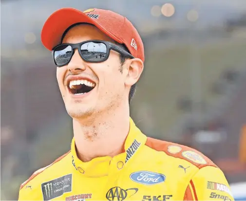  ?? MIKE DINOVO, USA TODAY SPORTS ?? “We have been lacking a little speed, but this seems like the best racetrack for us to turn this around,” Joey Logano says.