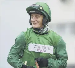  ??  ?? 0 Jockey Daryl Jacob piloted Fred to victory at Musselburg­h.