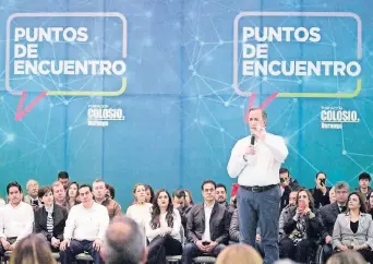  ??  ?? José Antonio Meade asistió al cuarto foro Puntos de Encuentro: Seguridad y Justicia convocado por la Fundación Colosio en Durango, donde expuso su plan contra la delincuenc­ia.