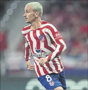  ?? Foto: AP ?? Antoine Griezmann (31 años) solo ha jugado un partido como titular este curso