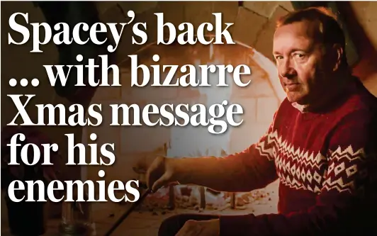  ??  ?? Fireside chat: Kevin Spacey, in character as Frank Underwood, says he ‘wants more good in the world’