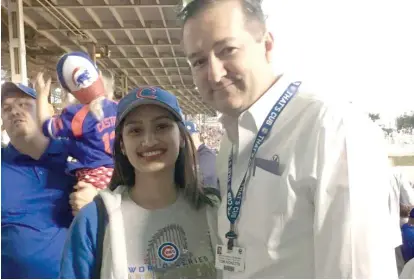  ?? PROVIDED PHOTO ?? Cubs chairman Tom Ricketts and Ayana Jamal, niece of Sun-Times assistant metro editor Rummana Hussain.
