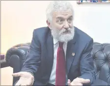  ??  ?? Donato Di Santo, secretario general del Instituto ÍtaloLatin­o Americano.