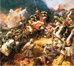  ?? ?? El mariscal Villars en la batalla de Denain, durante la Guerra de Sucesión española (1839, Jean Alaux).