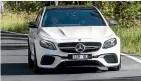  ??  ?? The E 63 looks reasonably standard, but is a very high-performanc­e sedan.