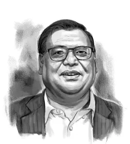  ?? ILLUSTRATI­ON: BINAY SINHA ?? Nepal’s deputy prime minister, KRISHNA BAHADUR MAHARA, of the Unified Communist Party of Nepal Maoist, tells Aditi Phadnis that Kathmandu is looking to leverage the economic gains of the Belt and Road Initiative (BRI).