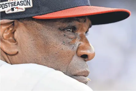  ?? RICHARD MACKSON/ USA TODAY SPORTS ?? Dusty Baker is a three- time National League Manager of the Year who guided four teams to nine postseason berths, seven division titles and an NL pennant.