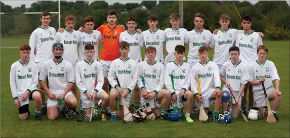  ??  ?? The Arklow Rocks team that lost out narrowly to Carnew Emmets in the Under-17 Hurling Championsh­ip.