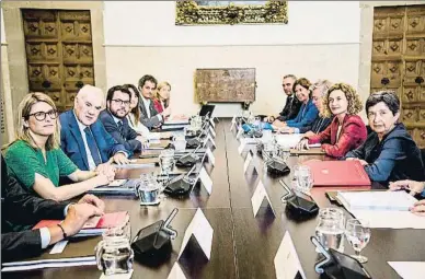  ?? XAVIER CERVERA ?? L’1 d’agost es va reunir la comissió bilateral entre els dos governs després de set anys