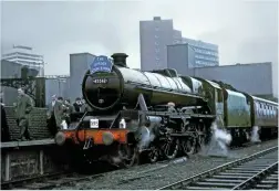  ?? DAVID RODGERS ?? David Rodgers will also be remembered for organising the ‘Border Countryman’ railtour, which took lamented ‘Jubilee’ No. 45562 Alberta to Carlisle, via Shap, on February 25 1967. The train is pictured at Leeds City station.