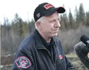  ?? ED KAISER ?? Fort McMurray Fire Chief Darby Allen said it is important that counsellin­g services continue to be made available for those who battled the wildfire.