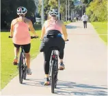  ?? PHOTO / BEVAN CONLEY ?? Data shows use of the City to North Mole shared pathway peaks on the weekend, specifical­ly in the mid-morning on Saturday and Sunday mornings.