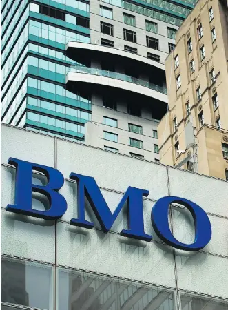  ?? NATHAN DENETTE/THE CANADIAN PRESS FILES ?? The Bank of Montreal says the double-digit growth in its primary customers has motivated it to pursue its target of one million new clients in personal banking.