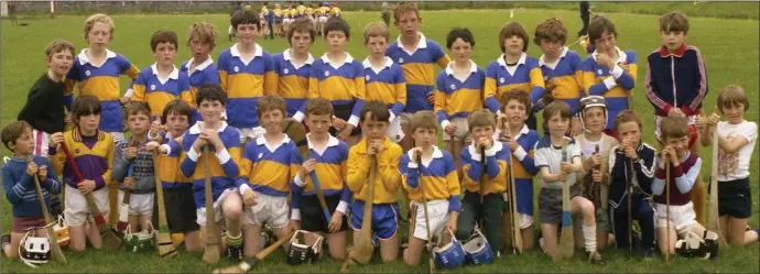  ??  ?? Hurling team from the 1982 Geraldine O’Hanrahan’s Street League.