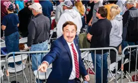  ?? Stephen Maturen/Getty Images ?? Mike Lindell, the MyPillow founder, in Bemidji, Minnesota, in September 2020. Photograph: