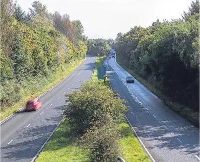  ?? Picture: Steven Brown. ?? The section of the B921 where speedsters are causing a noise nuisance.