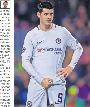  ??  ?? GESTO FEO. Morata respondió así a las provocacio­nes del Camp Nou.