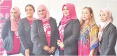  ??  ?? Khatijah (third left) with the other IKSnita committee members at the press conference yesterday.