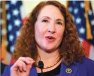  ?? ASSOCIATED PRESS FILE PHOTO ?? Rep. Elizabeth Esty, D-Conn. speaks March 4, 2015, on Capitol Hill in Washington. On Saturday, some Connecticu­t Democrats called for their embattled colleague to step down for not protecting female staffers who say they experience­d violence, death...