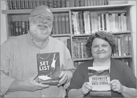  ?? / Contribute­d ?? Raymond L. Atkins (left) recently released the new novel “Set List” and author and historian Lisa M. Russell (right) recently released her new book “Underwater Ghost Towns of North Georgia.” Atkins and Russell are instructor­s of English at GNTC.