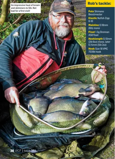  ??  ?? An impressive haul of bream and skimmers to 5lb. Not bad for a first visit!