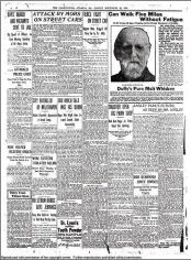  ??  ?? The front page of the Sept. 23, 1906, edition of The Atlanta Constituti­on had no news element, only advertisin­g. Briefs on Page 18 reported on the riots.