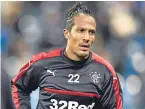  ?? Picture: SNS. ?? Defender Bruno Alves will miss Rangers’ clash with Hearts tomorrow.