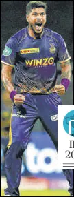  ?? ANI ?? KKR’S Umesh Yadav has given his team early breakthrou­ghs.