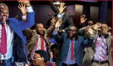  ??  ?? Zimbabwe’s members of parliament celebrate Mugabe’s resignatio­n in Harare, 21 November. Photograph­s (this page) by Michael JN Bowles