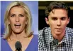  ?? PHOTO: AP ?? Fox News personalit­y Laura Ingraham, left, has apologised to David Hogg, a student survivor from Marjory Stoneman Douglas High School in Parkland, Florida.