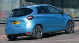  ??  ?? RENAULT ZOE
You wouldn’t call it a barrel of laughs, but the Zoe handles tidily and predictabl­y
Noise at 30mph 61.6db
Noise at 70mph 69.9db
Turning circle 10.6m 0 0 100 100