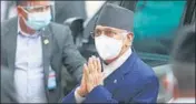  ?? AP ?? Nepal Prime Minister KP Sharma Oli arrives at the parliament in Kathmandu on Monday.