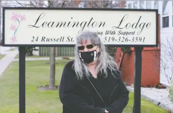  ?? NICK BRANCACCIO ?? “Nobody wants to help us,” said Leamington Lodge owner Kathy Edwards, who is in danger of losing three homes she operates in Leamington and Essex.