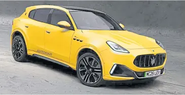  ?? ?? Second-generation Levante is expected to follow Grecale’s design lead.