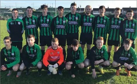  ??  ?? The Arklow United team who defeated Aughrim Rangers in the John Tobin Youths League last weekend.